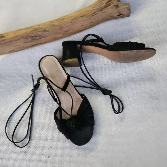 For love and lemons Marais collaboration wraparound block heel sandals