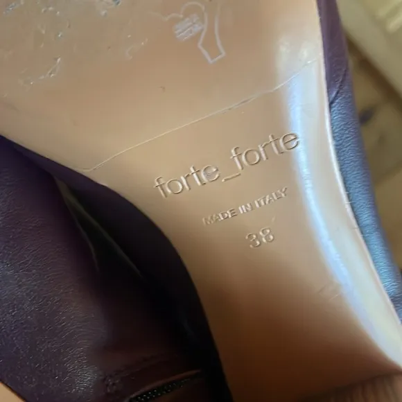 FORTE FORTE ankle boots wood heel