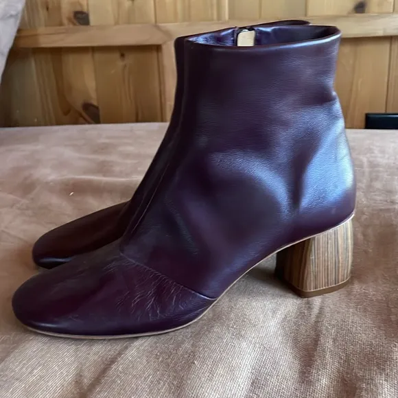 FORTE FORTE ankle boots wood heel