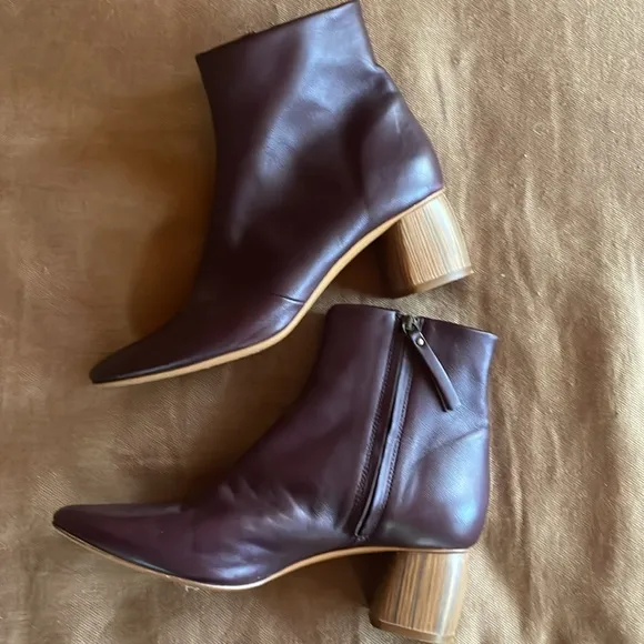 FORTE FORTE ankle boots wood heel