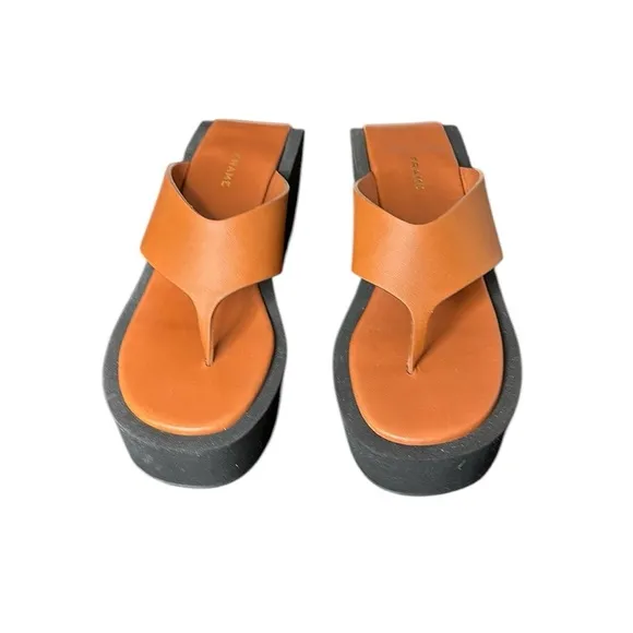 Frame Le Ocean Platform Leather Sandals $298