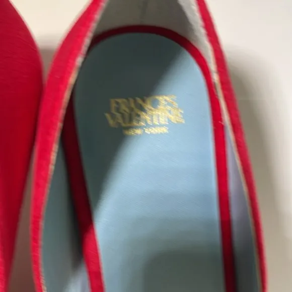 Francis Valentine Red Velvet Shoes