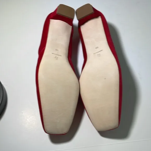 Francis Valentine Red Velvet Shoes
