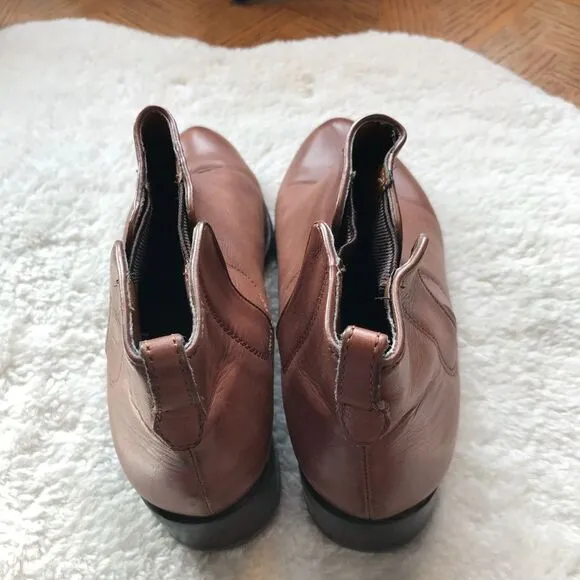 Franco Sarto 8 Caryn Cognac Chelsea Ankle Boots