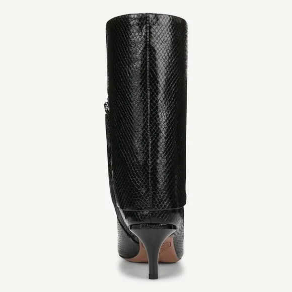 Franco Sarto Alberta Bootie - 9M -  Black Snake Print