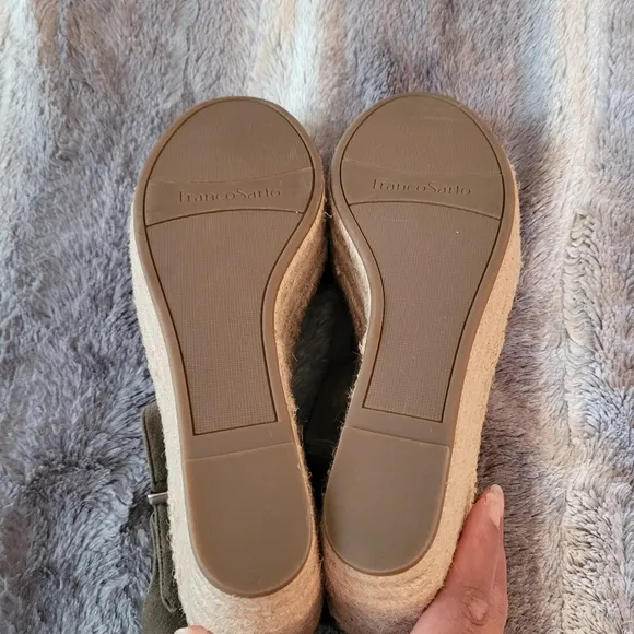 Franco Sarto Espadrille Wedge sandals NWOT SIZE 9.5