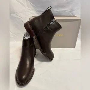 Franco Sarto Hickory Hazen Brown Ankle Boots New Size 6.5M