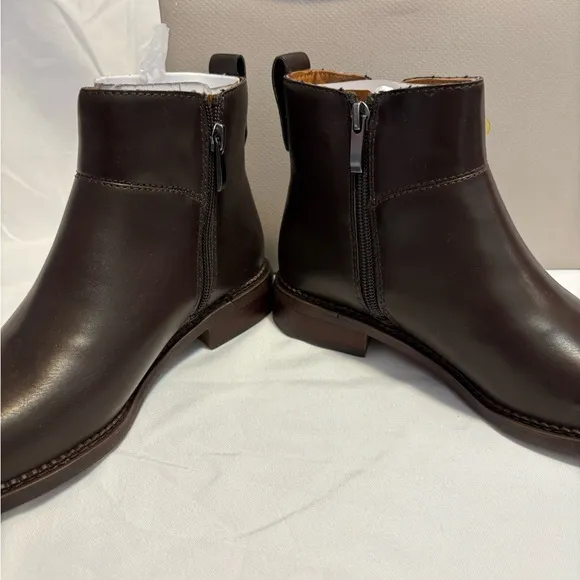 Franco Sarto Hickory Hazen Brown Ankle Boots New Size 6.5M