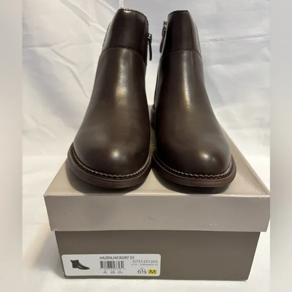 Franco Sarto Hickory Hazen Brown Ankle Boots New Size 6.5M