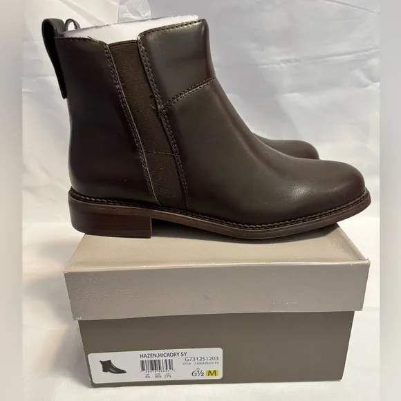 Franco Sarto Hickory Hazen Brown Ankle Boots New Size 6.5M