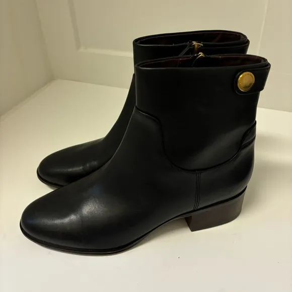 Franco Sarto Women's Jessica Low Heel Ankle Booties Boot Sz 10M