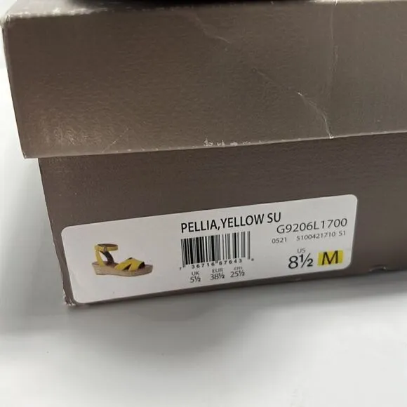 Franco Sarto Pellia Espadrille Sandals Yellow size 8.5 M