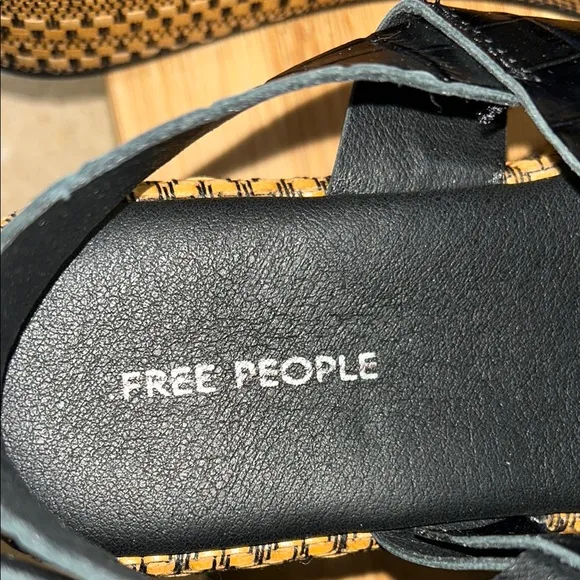Free People Amor Stylish Black and Brown Women's Sandals (88)