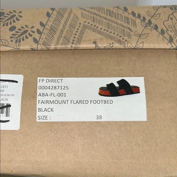 Free People Black Suede Platform Sandals (S5!