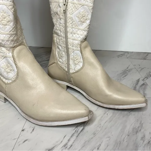 Free People Bren Crochet Slouch Tall Boot 37