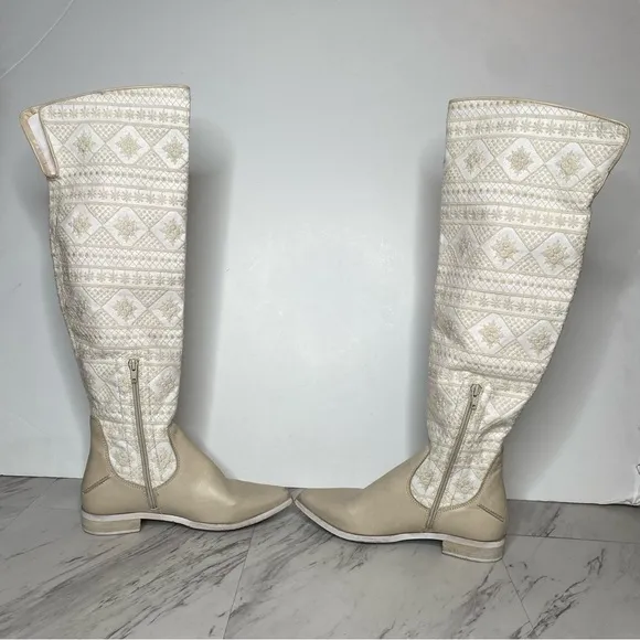 Free People Bren Crochet Slouch Tall Boot 37