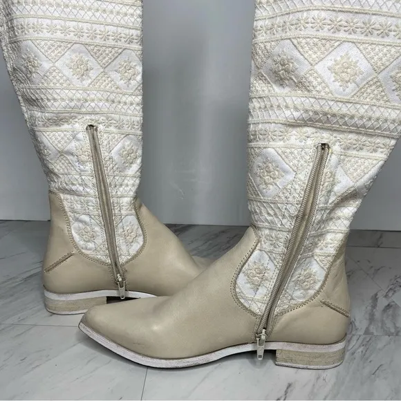 Free People Bren Crochet Slouch Tall Boot 37