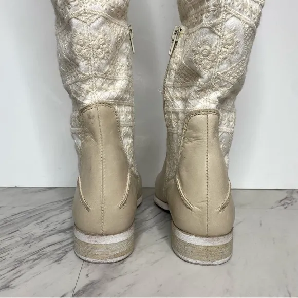 Free People Bren Crochet Slouch Tall Boot 37