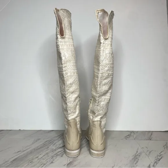 Free People Bren Crochet Slouch Tall Boot 37