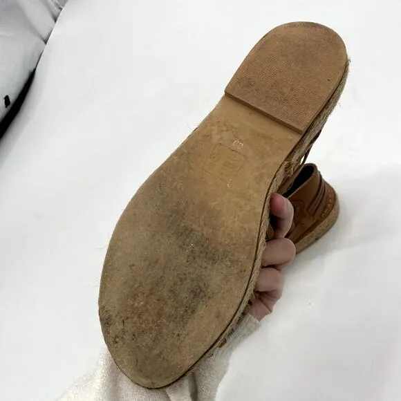 Free People Brown leather Espadrille Sandals
