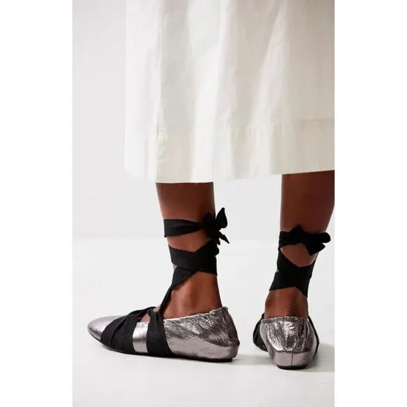 Free People Cece Wrap Ballet Flats Size 7.5
