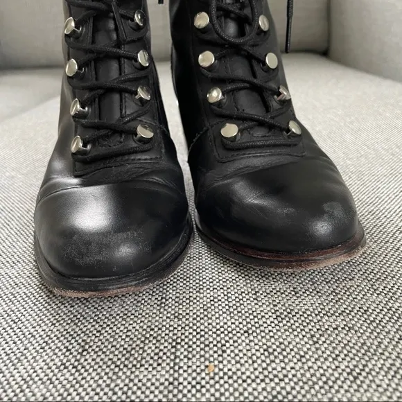 Free People Eberly Leather Lace Up Bootie