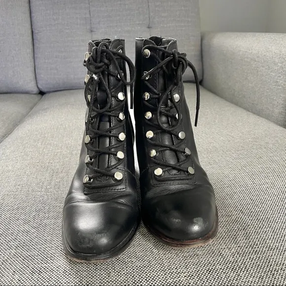 Free People Eberly Leather Lace Up Bootie