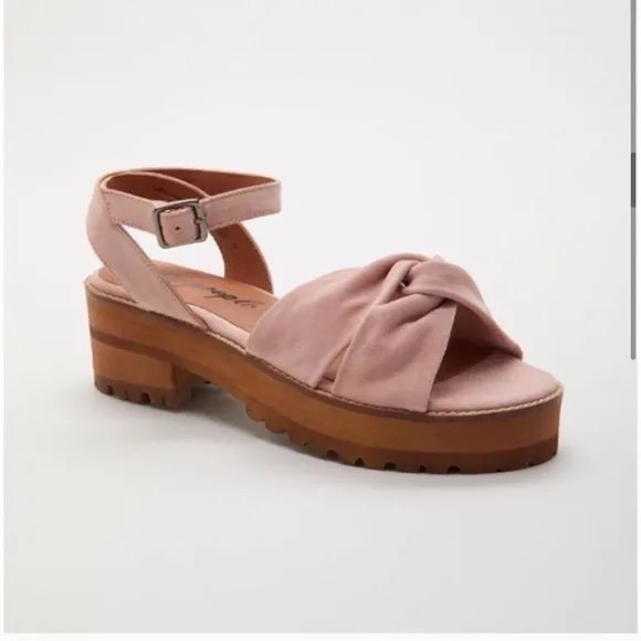 Free People Essex Suede Knot Sandals