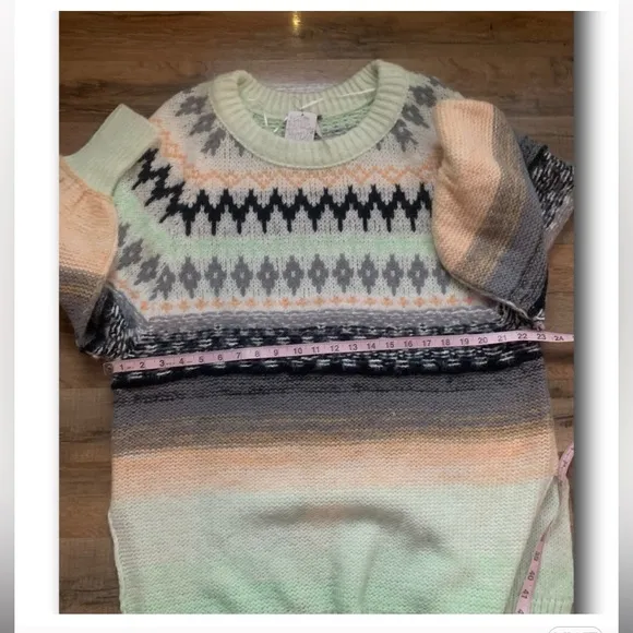{Free People}  Frozen Forest Tunic Sweater NWT