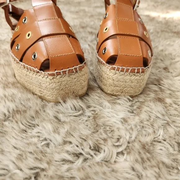 Free People Gable Gladiator Sandals Tan Leather Women's Size 8