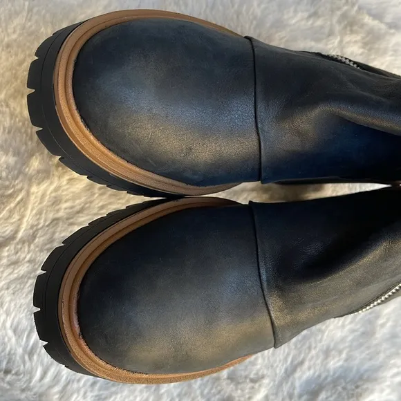 Free People Jack leather platform ankle boots
