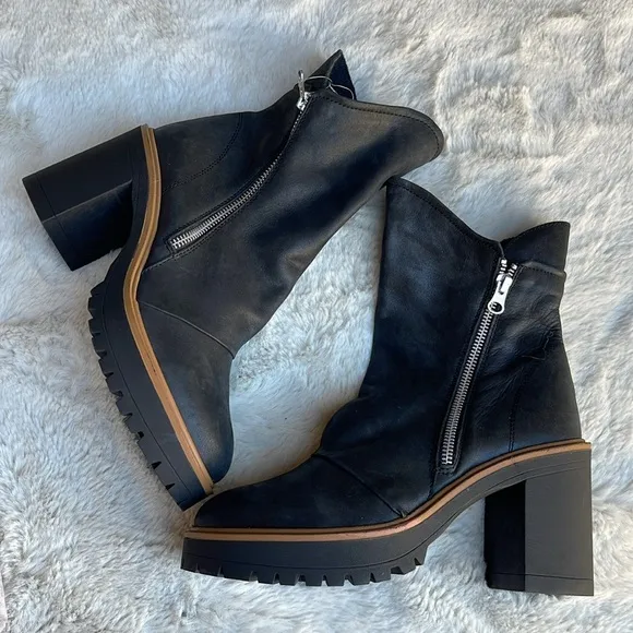 Free People Jack leather platform ankle boots