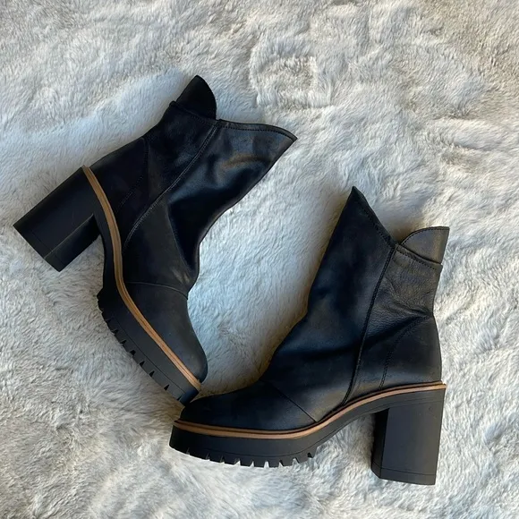 Free People Jack leather platform ankle boots