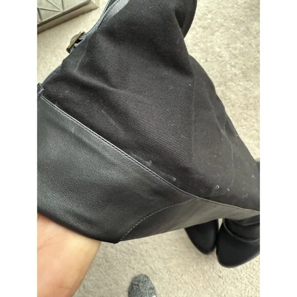 Free People Nicholas K Jedda Over The Knee Leather Boots Size 38/7.5 bikercore