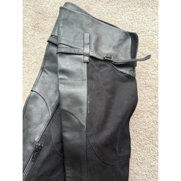 Free People Nicholas K Jedda Over The Knee Leather Boots Size 38/7.5 bikercore