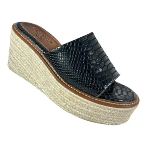 Freebird Miami wedge platform Sandals slides Size 7