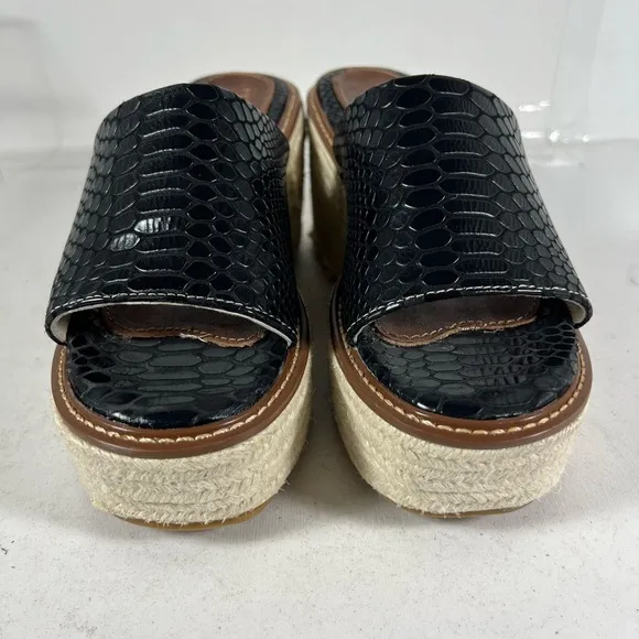 Freebird Miami wedge platform Sandals slides Size 7