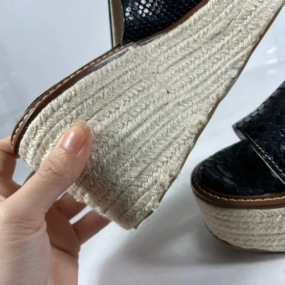 Freebird Miami wedge platform Sandals slides Size 7