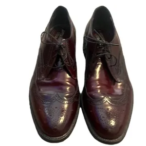 Freeman Ultra-Flex Hendrix Wingtip Leather Oxford Men’s Burgundy Size 9