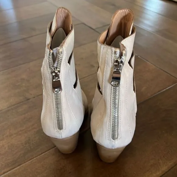 Free People Brayden Fisherman Boot White Ivory EU 40 US 10