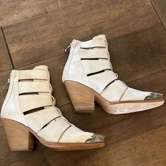 Free People Brayden Fisherman Boot White Ivory EU 40 US 10