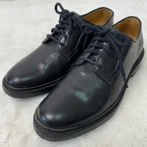 Frye 4001 Men's James Oxford Leather Lace up Dress Black Shoes Size 6B