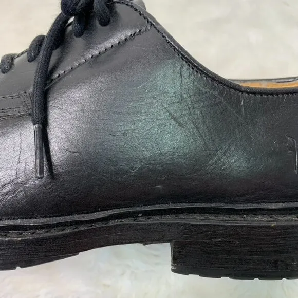 Frye 4001 Men's James Oxford Leather Lace up Dress Black Shoes Size 6B