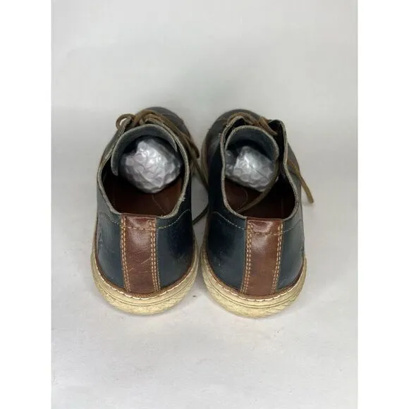 Frye Black Leather Casual Brown Lace Low Top Sneakers Shoes Men’s Sz 10M US/44EU