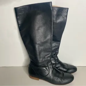 Frye Jillian Pull on Leather Boots Black Sz 7