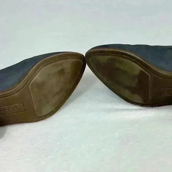 Frye Judith double zip leather booties 2 inch heel size 9 M gray 2 inch heel