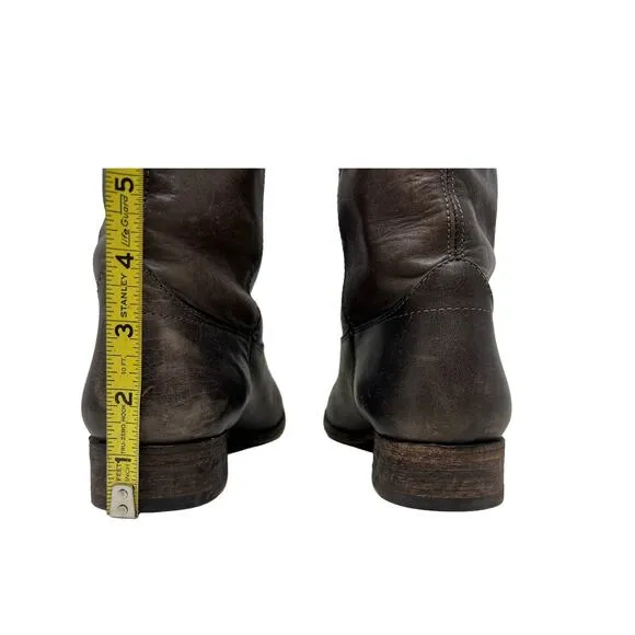 Frye Melissa Button Tall Brown Riding Boots 6