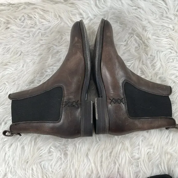 FRYE MELISSA CHELSEA Pull Up Leather Boots Size 7.5