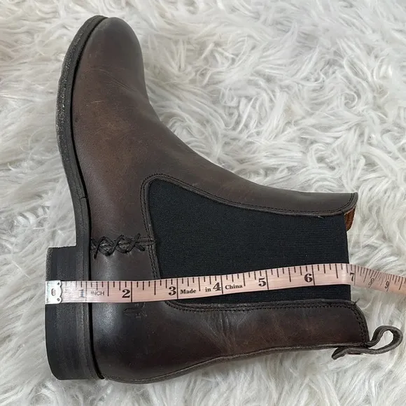 FRYE MELISSA CHELSEA Pull Up Leather Boots Size 7.5
