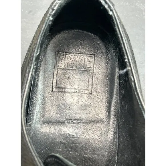 Frye Mens Black Leather Oxford Dress Shoes Size 13D